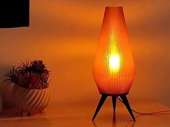 Amazon.com: AMBER ROCKET LAMP | sustainable, retro mid century