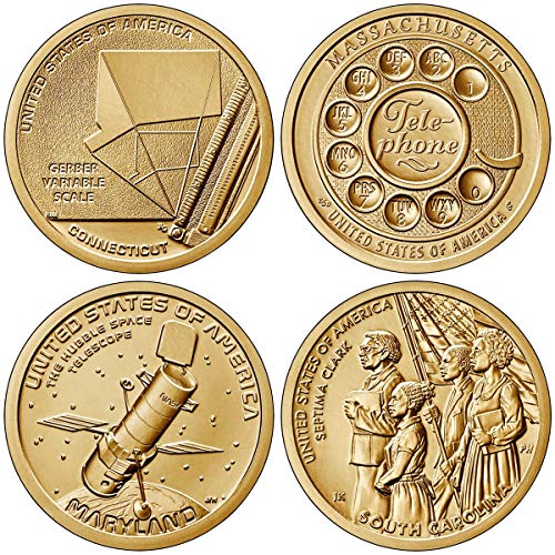 2020 P, D American Innovation 8 Coin Set 1 Dollar Coins Philadelphia and Denver Mint Uncirculated