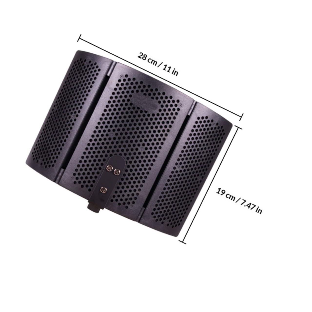Mikrofon Schallfilter aus Abs mit Schwamm, Schwarze Abdeckung