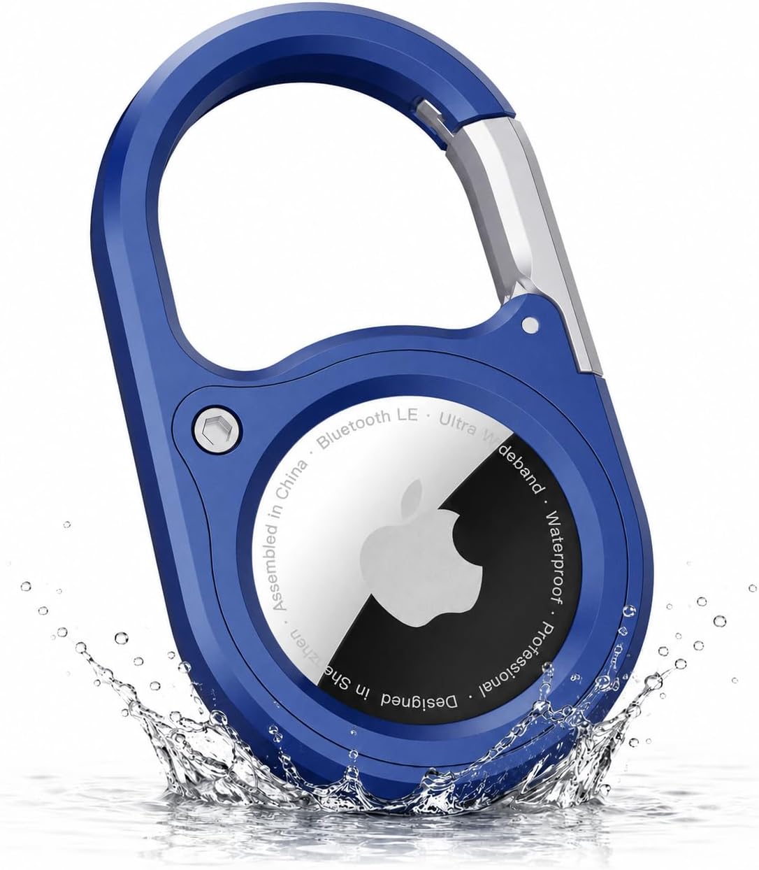 for Apple AirTag Secure Holder with Carabiner,IPX8 Waterproof Keychain Case