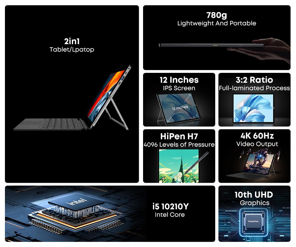 CHUW 2023 Mais Novo Ubook X Intel i5 10210Y 12 