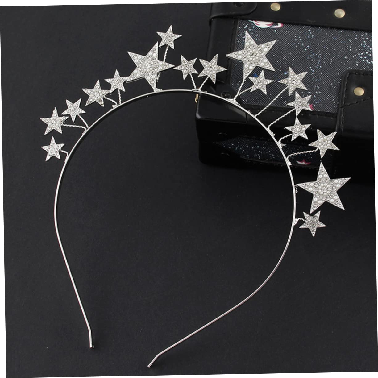 FRCOLOR 5pezzi Cerchietto Elegante Con Strass Stella Per Donne e Ragazze Accessorio Per Shiny Per Matrimoni e Feste Design Creativo e Leggero Per Eventi Speciali