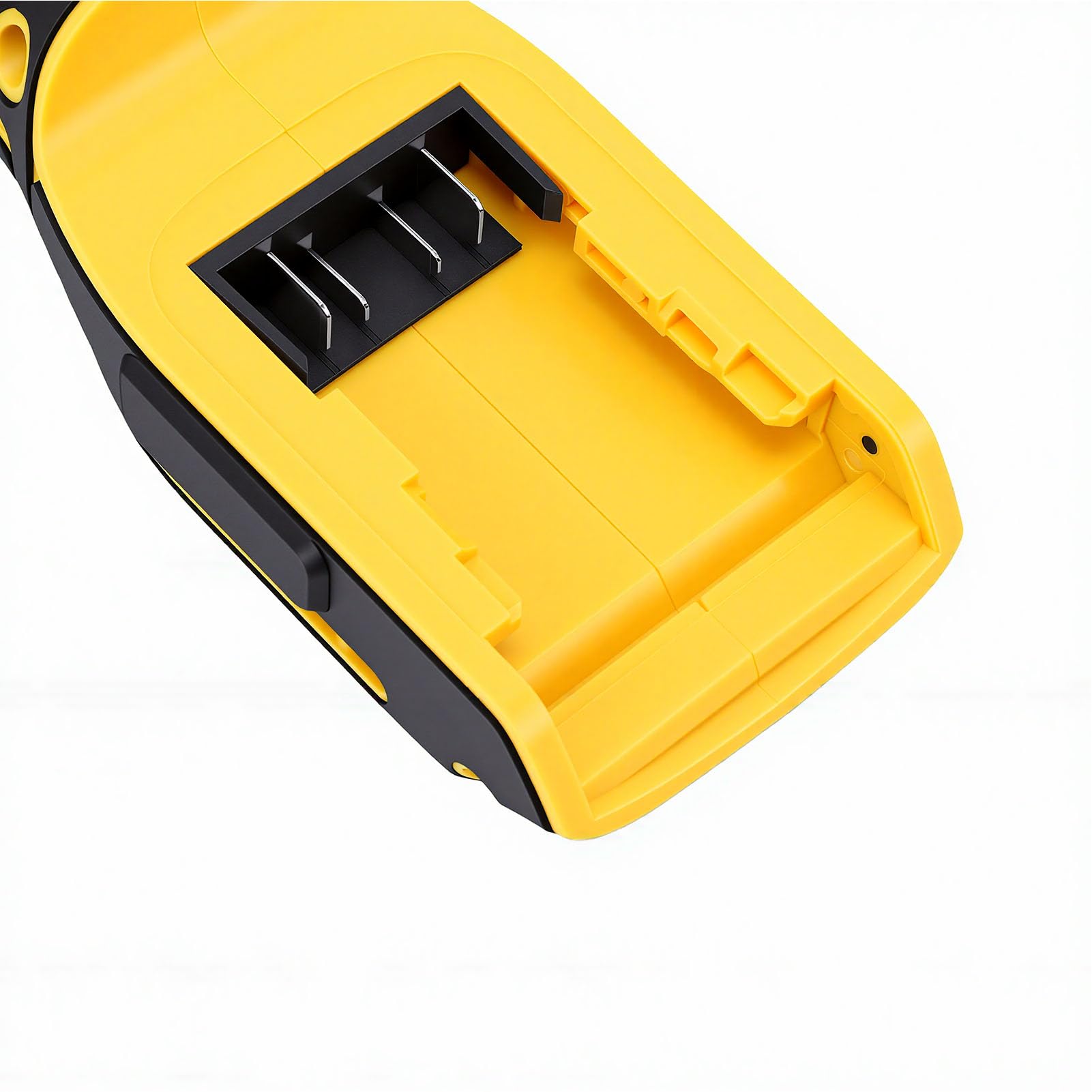 Garsent Bezprzewodowy Klucz Grzechotkowy 3/8 Cala, 74 Ft.lbs Klucz Elektryczny ze wzmocnioną główką 6,3 Cala, Adapterem 1/2 i 1/4, Przedłużaczem Cale — Zasilanie Bateryjne do Ciasnych Miejsc