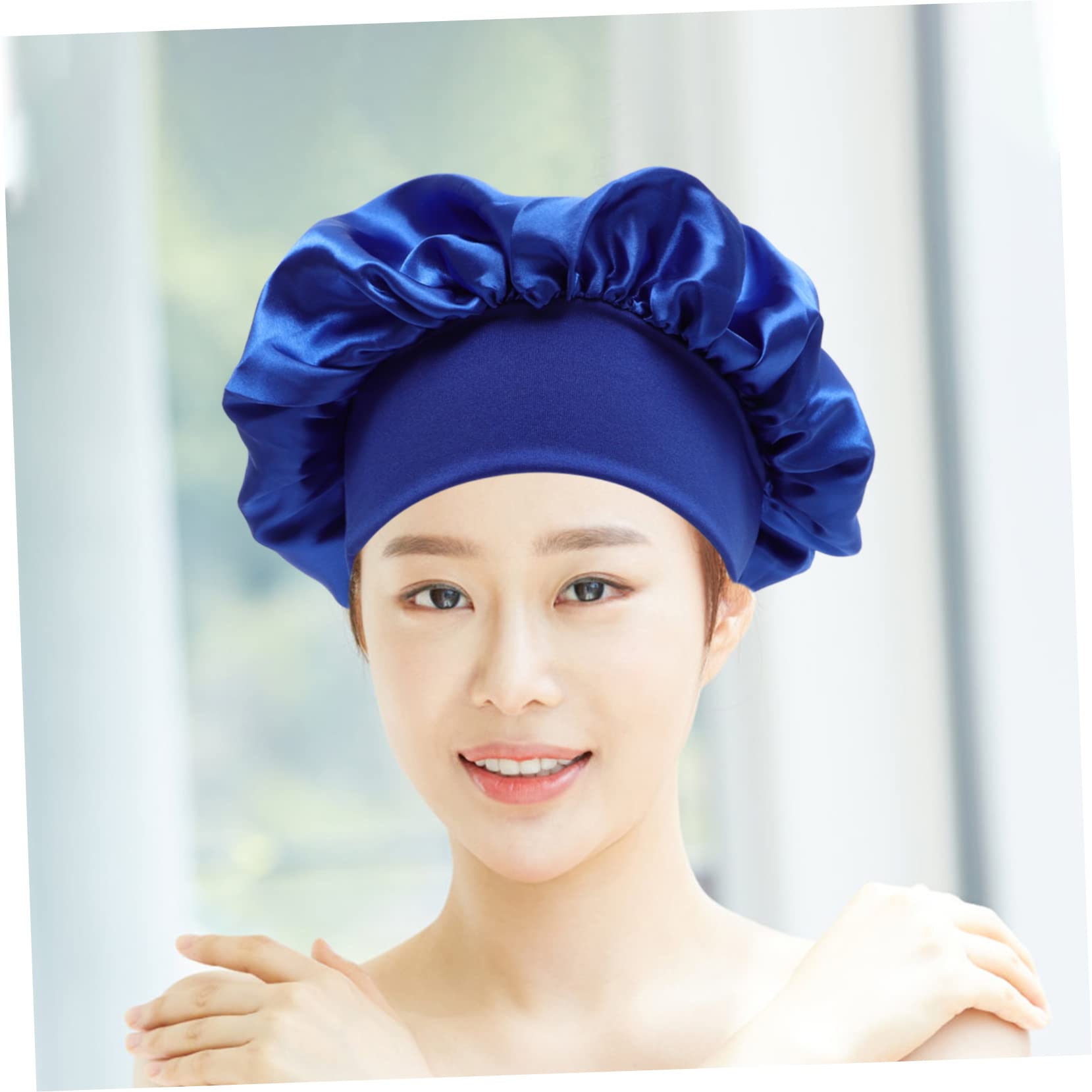 12 Pz Berretto Da Notte Berretto Di Protezione Cappello Da Salone Turbante Da Donna in Raso Cuffia Della Stazione Termale Ragazza Dormire Tessuto Elastico Copricapo