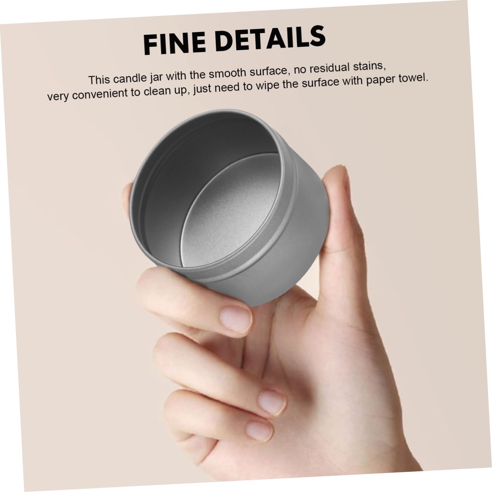 Homoyoyo 16pcs Candle Tins for Candle Making Small Containers Screw Lids Versatile Storage Cosmetics and More