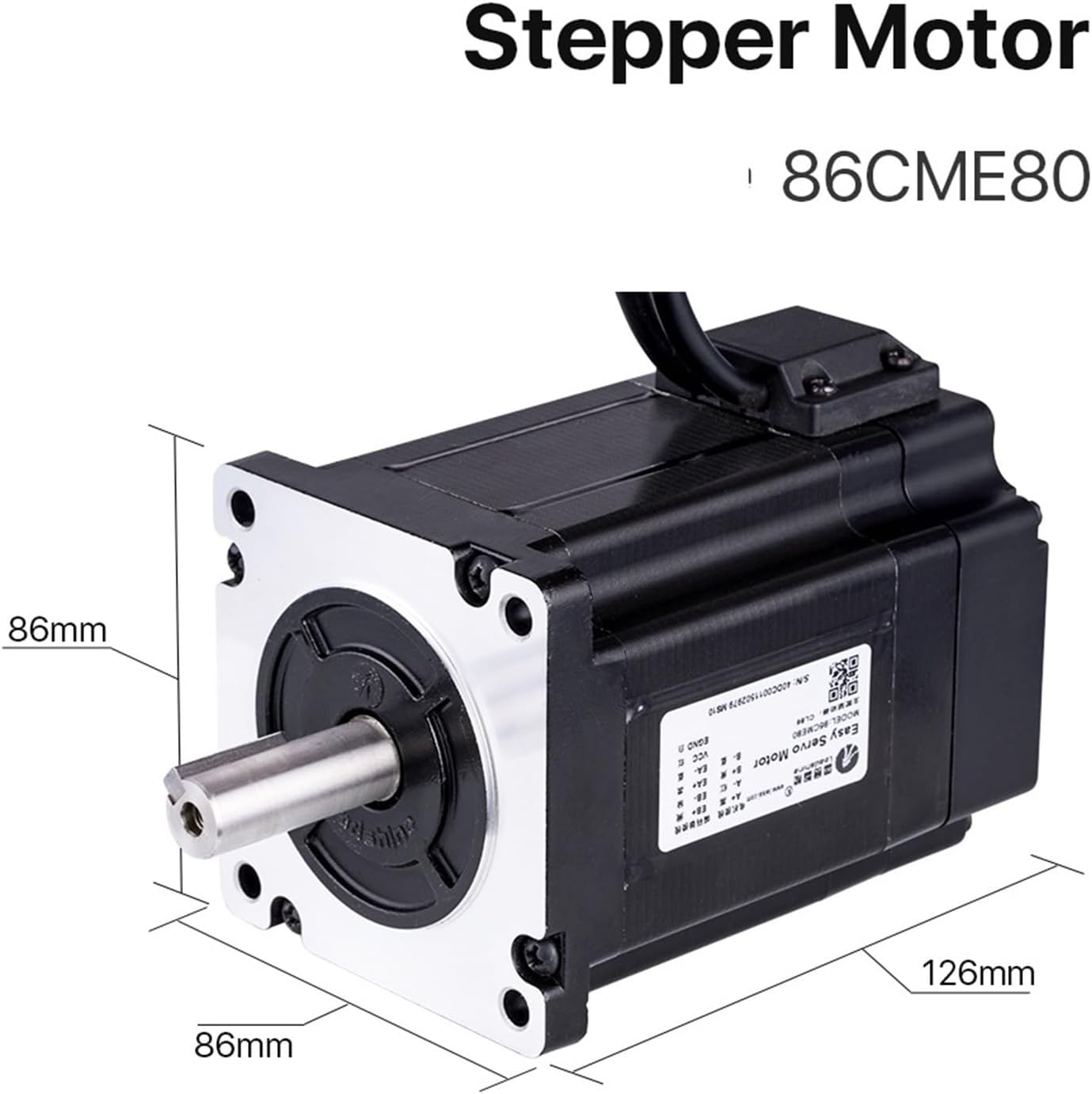 MOBYAT Closed Loop Stepper Motor (86CME80) 8N.m 6.0A with Encoder Motor 1Pcs
