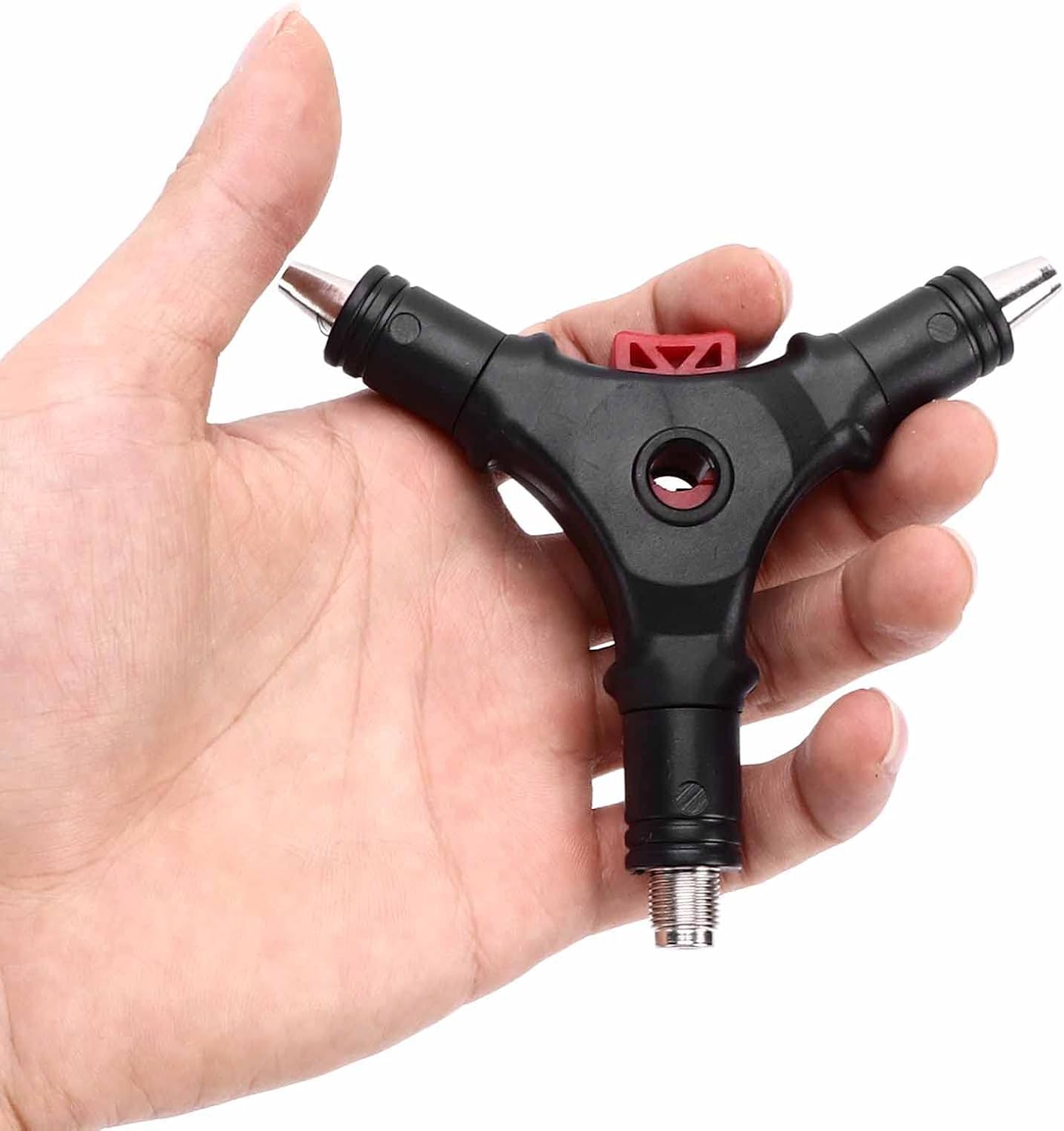 4 in 1 F Connector Wire Stripper Compression Tool Multifunction Heavy Duty for RG59 RG6 Coaxial Cable Professional ABS Plastic Steel Head Lightweight