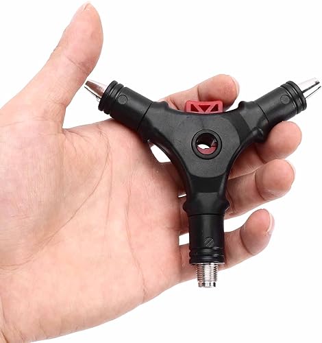 Miniatura 2 de Herramienta de compresión de pelacables con conector F 4 en 1, kit de herramientas de abocinado multifuncional para cable coaxial RG59 RG6