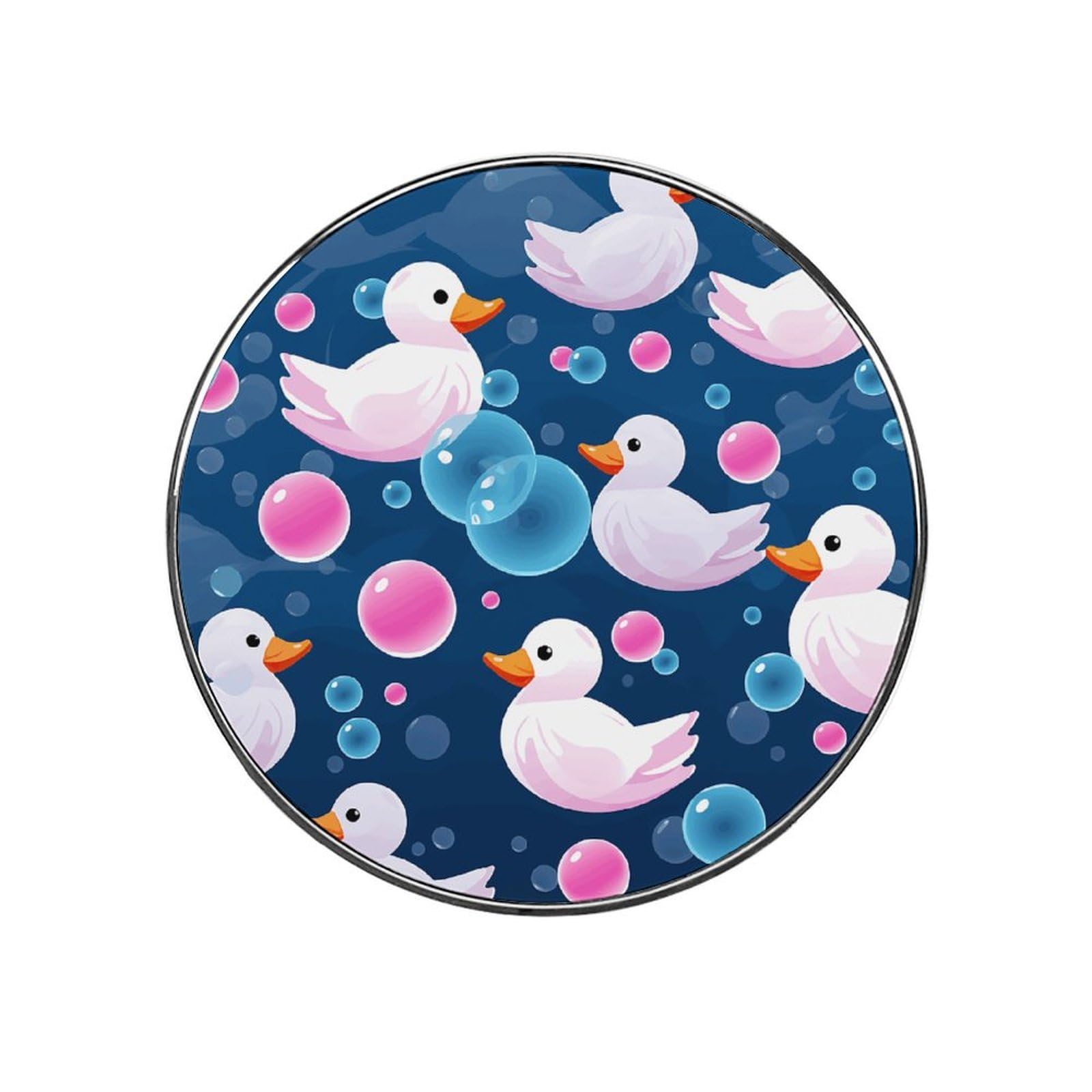 Adfgyerh Style Several Cartoon Ducks Refrigerator Magnets Circular Design，Stickers Home Decorations，Fridge Magnets For Fridge Plant Lovers Kitchen Office Locker Whiteboard Car Garage Decor.