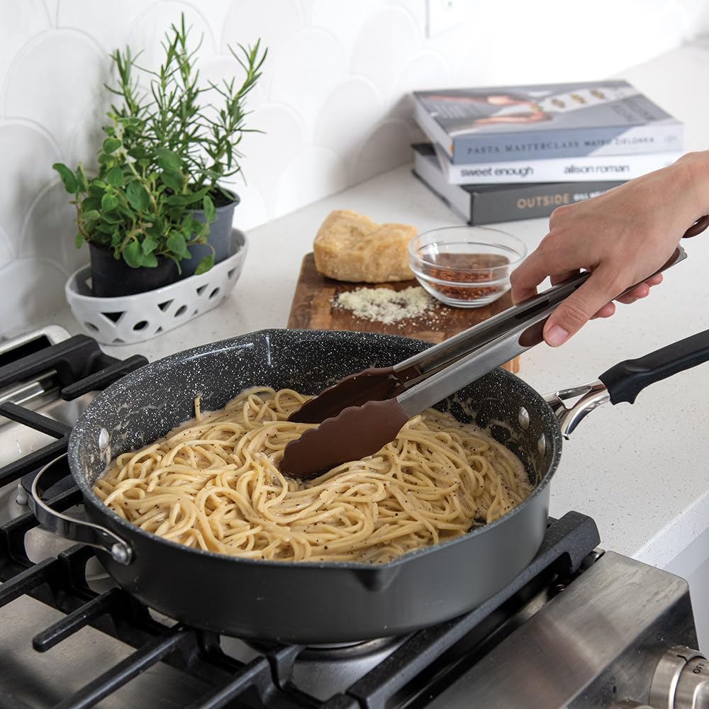 Nordic Ware Verde Aluminized Steel Cookware with Ceramic Coating, 12-Inch Skillet