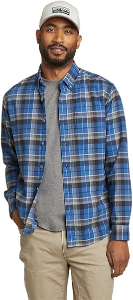 Eddie Bauer Men's Favorite Classic Fit Flannel-Plaid