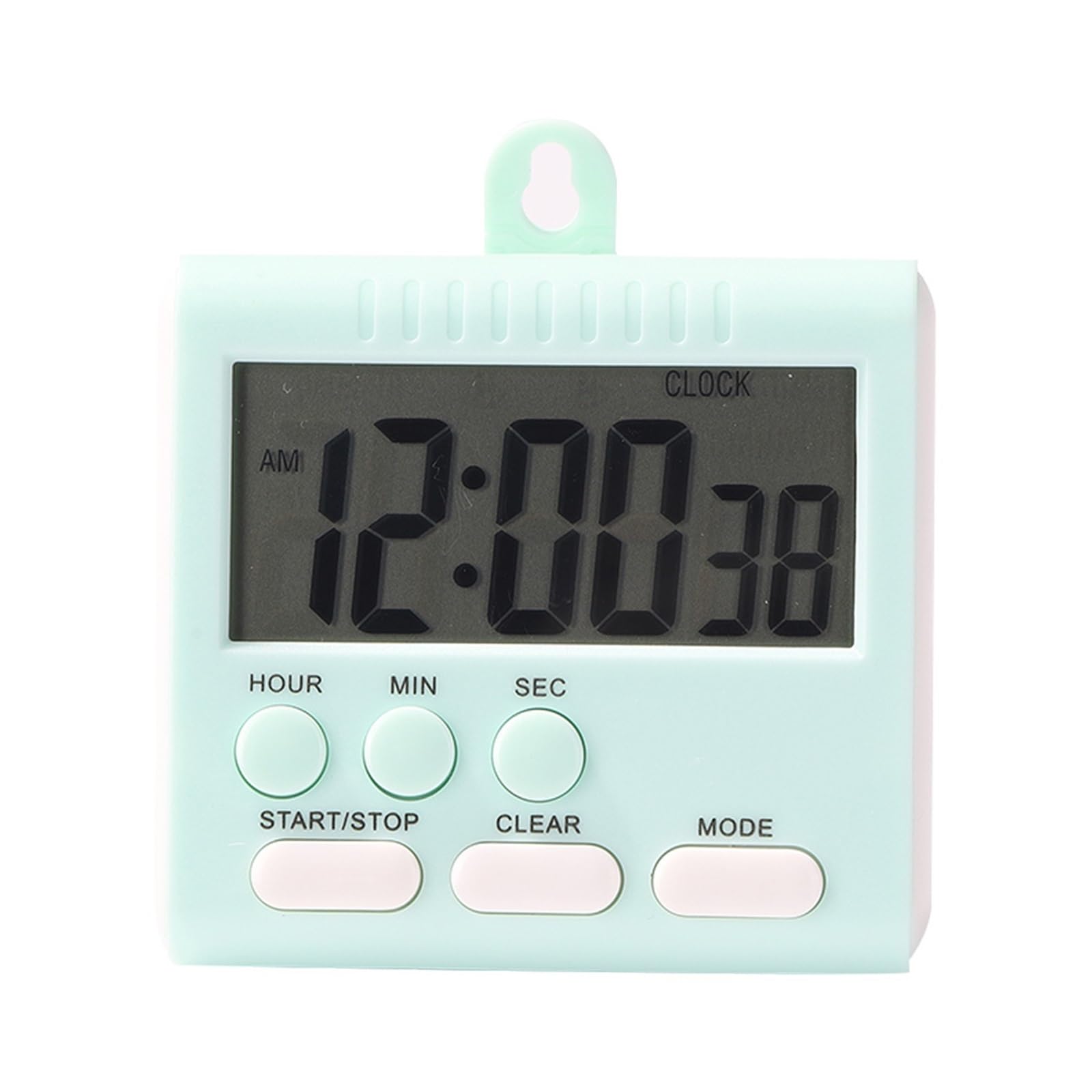 Practical Kitchen Timer With Digital Screen Display Stand Countdown Clocks Cooking Reminder Stopwatch Reliable Efficient(GREEN)