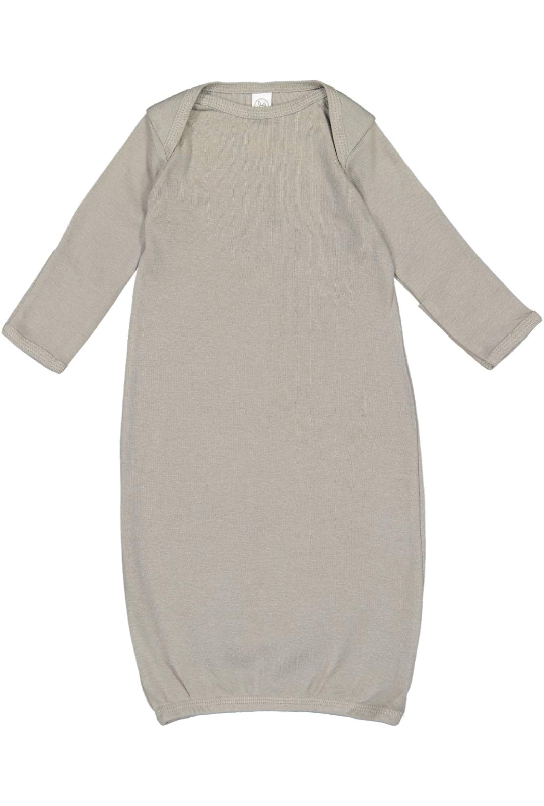 RABBIT SKINS Infant Baby Rib Layette, Grey, Newborn