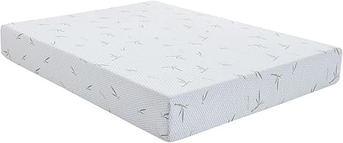 IULULU Colchón tamaño individual, colchón de espuma viscoelástica de 6 pulgadas en una caja, colchón con infusión de gel de té verde, apoyo firme