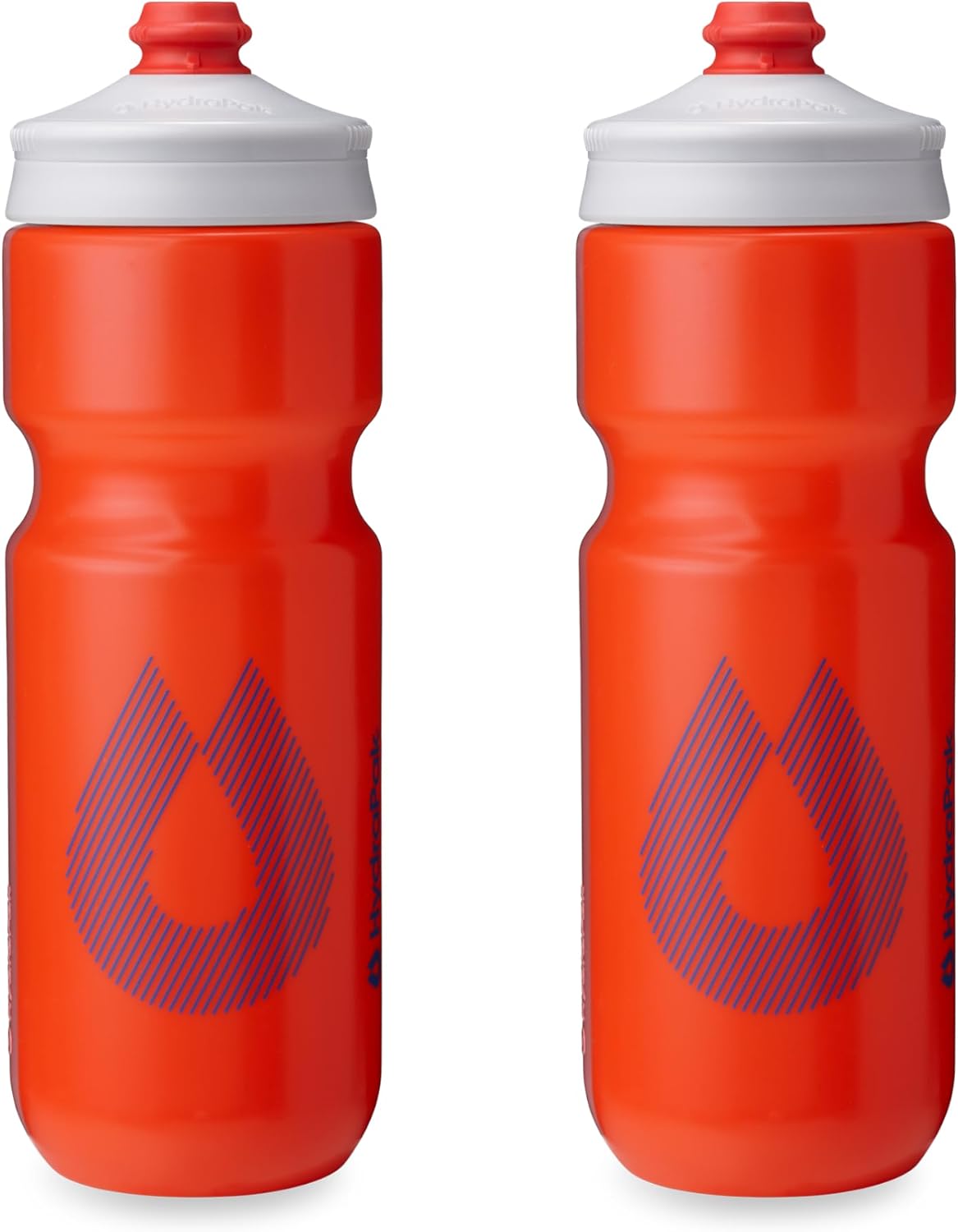 HydraPak Breakaway Surge Lightweight Bike Water Bottle 2-Pack (20oz, 25oz, 30oz) – High Flow, Cycling & Sports Squeeze Bottle
