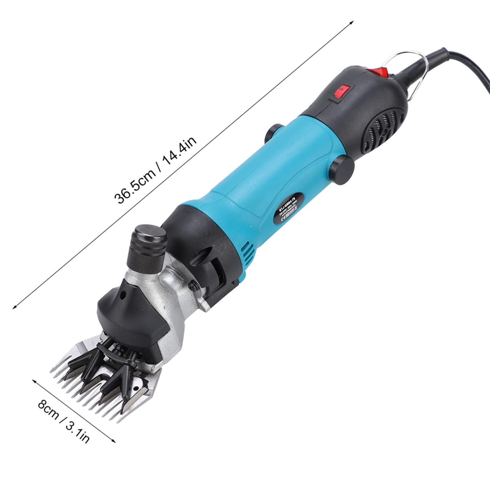 Cesoie per tosatura della lana elettriche portatili per tosatrice per pecore con regolazione della velocità, leggere e compatte per la tosatura delle pecore