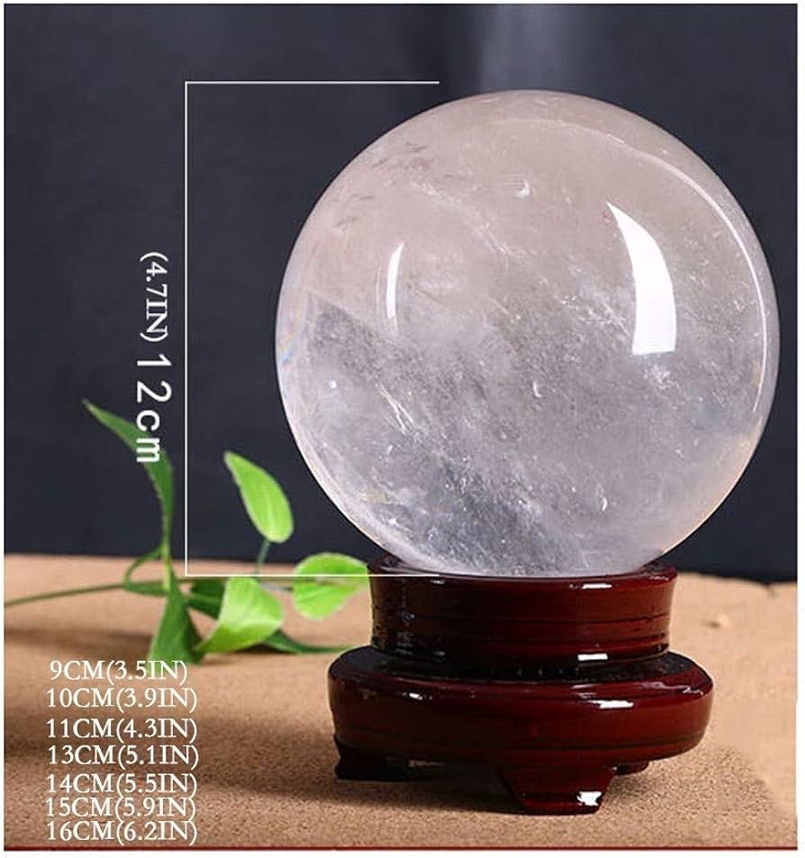 Amazon.co.jp: 水晶玉 ナチュラルホワイトクリスタルボールクリスタル