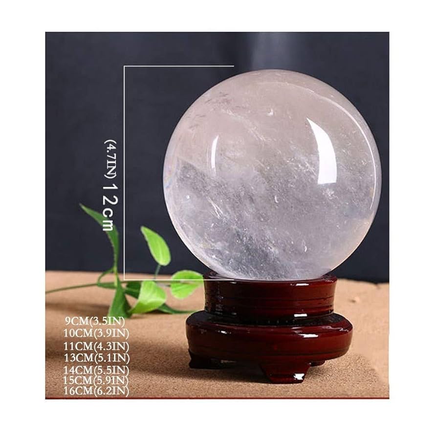 Amazon.co.jp: 水晶玉 ナチュラルホワイトクリスタルボール