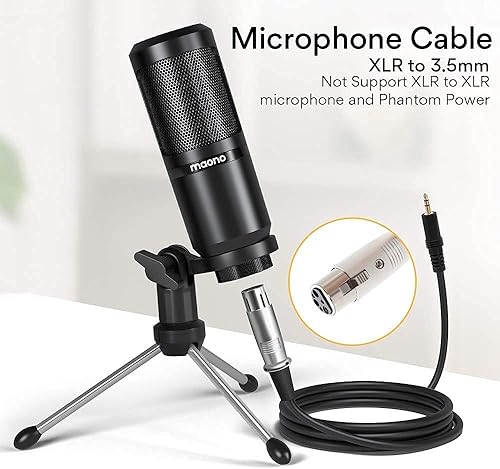 Miniatura 2 de MAONO Maonocaster Lite - Interfaz de audio con auriculares de estudio, estudio de producción de podcast portátil todo en uno con micrófono de 0.138