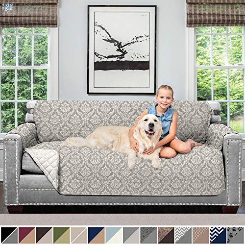 Sofa Shield Original Patent Pending Reversible Large Sofa Protector for Seat Width up