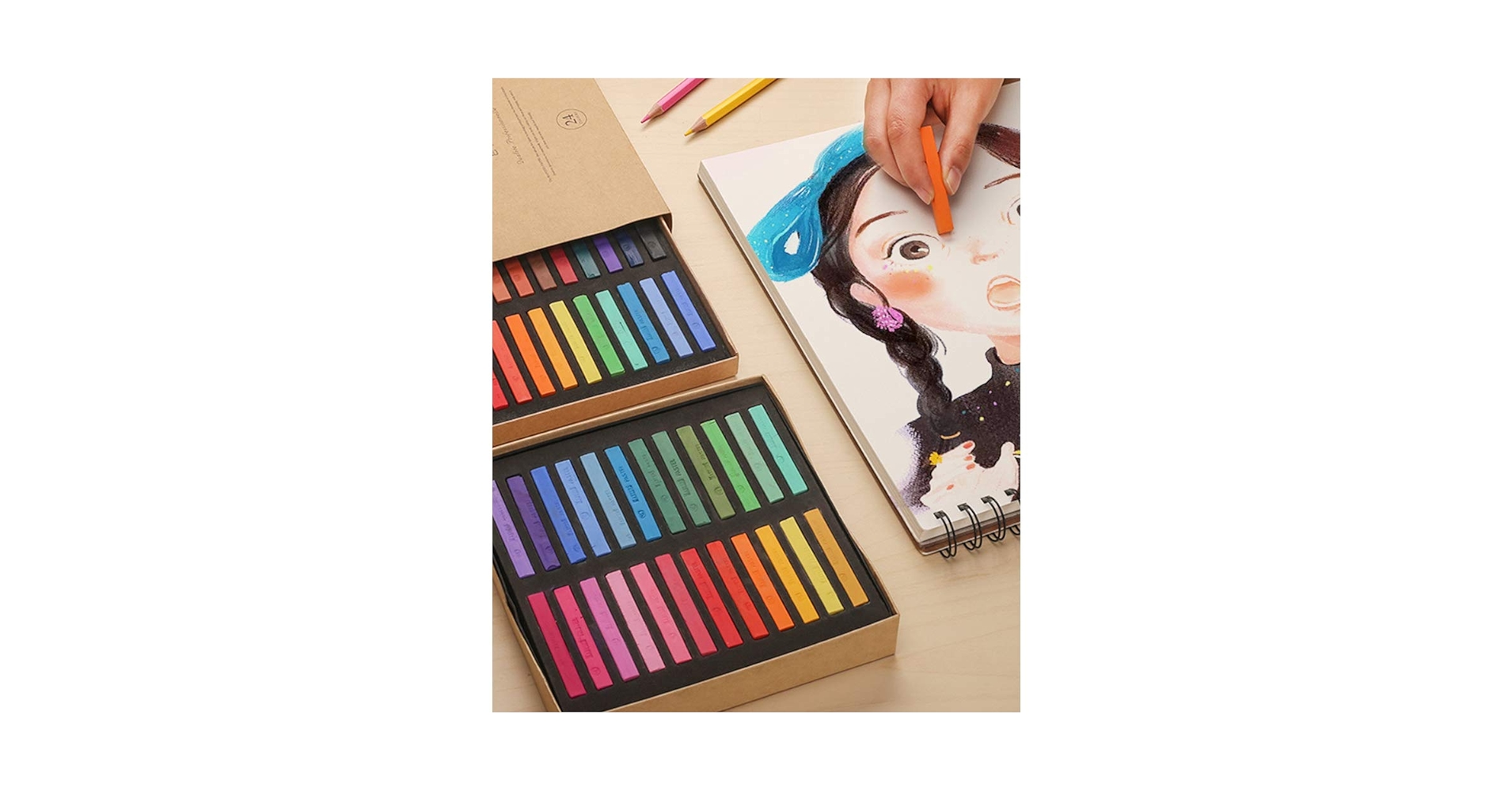 Amazon.co.jp: Walory アーティストパステル、スクエアパステル