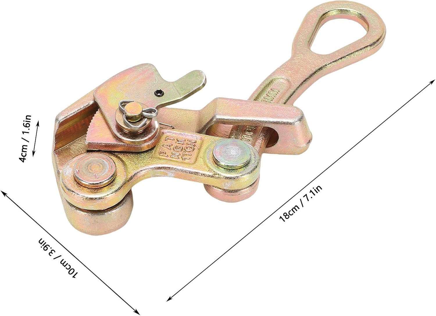 Cable Grip Wire Gripper 1 Ton Carbon Steel Portable Rope Jaw Puller Tightening Tool for Steel Wire Construction and Industrial Use