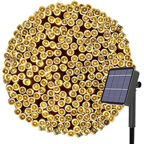 Solar Fairy Lights Outdoor, Kolpop 24M/79ft 240 LED Solar Powered Garden Lights Outside 8 Modes Waterproof Solar String Lights for Trees Patio Fence Wedding Party Christmas Decor (Warm White) Cover