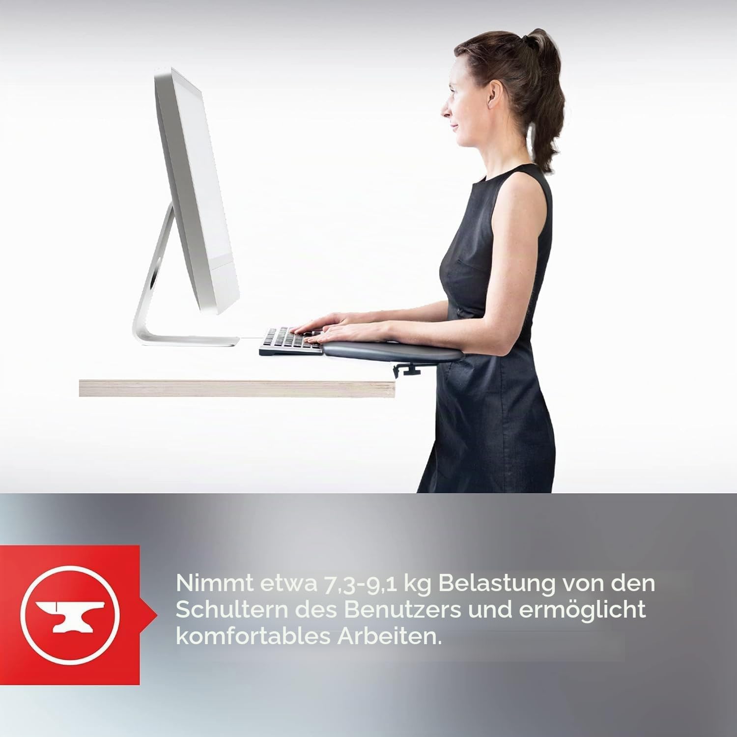Contour Design Handballenauflage, RollerMouse Armstütze Red Max