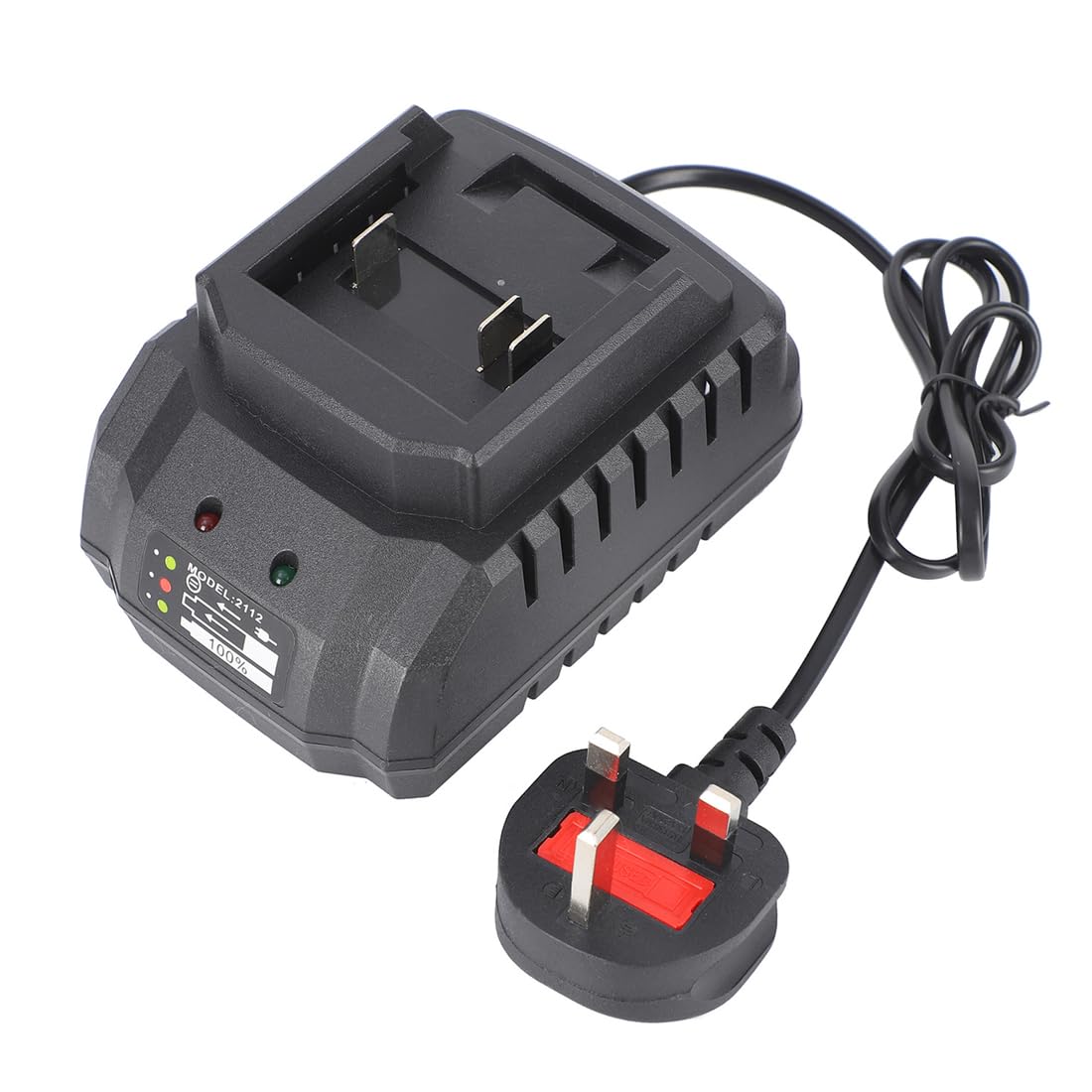 FiTspi 21V Lithium Battery Charger for Power Tools, Universal 21V Li-ion Charging Station with Smart Indicator for Electric Drill Wrench Angle Grinder Charger