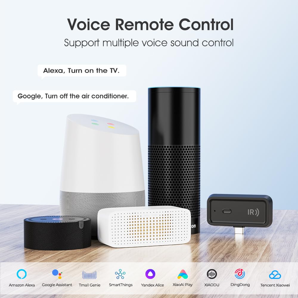 Controle remoto universal WiFi + IR Mini Smart Home, compatível