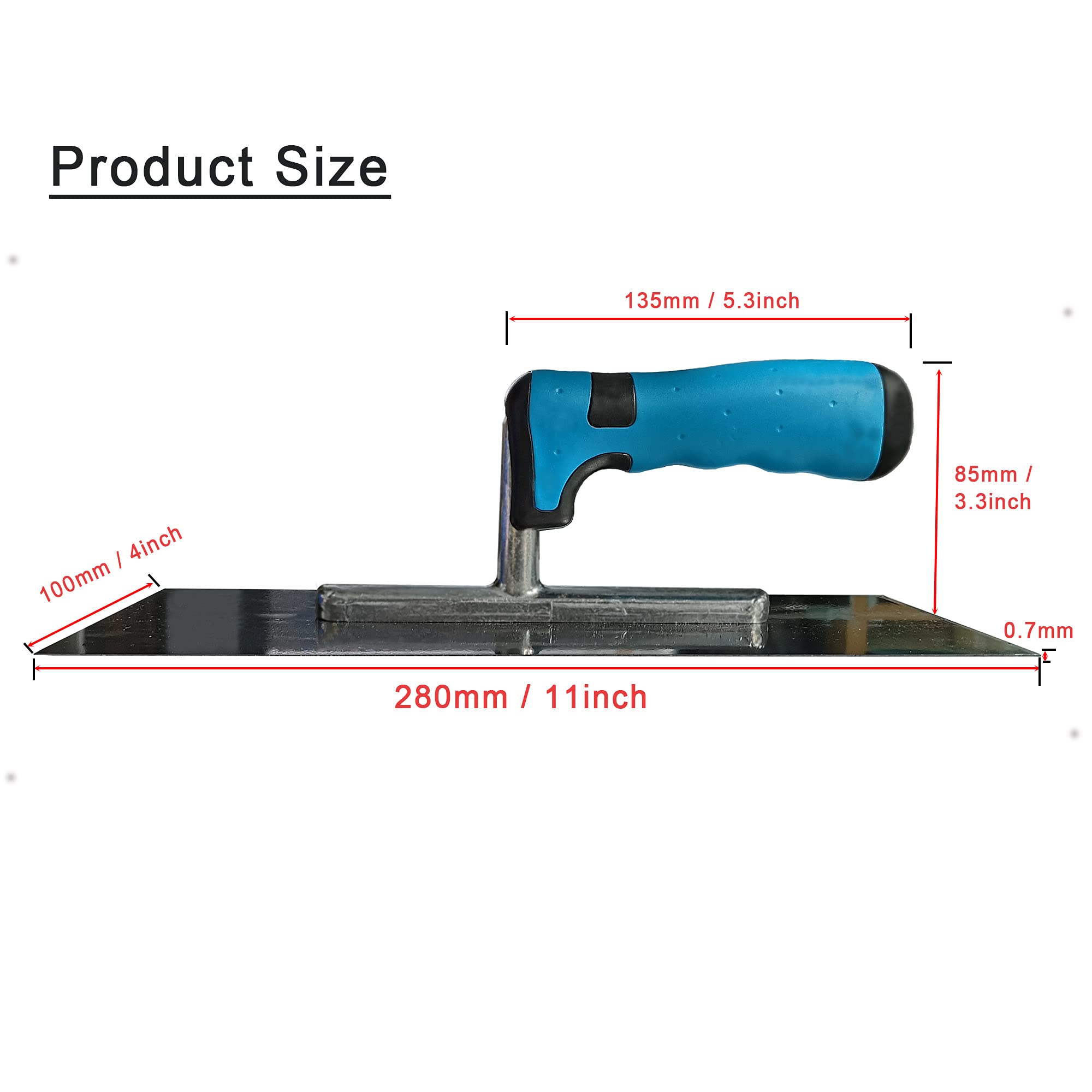 Trowel For Rendering Finishing Trowel Toolty Ultra Flexible Finishing Stainless Steel Trowel ...