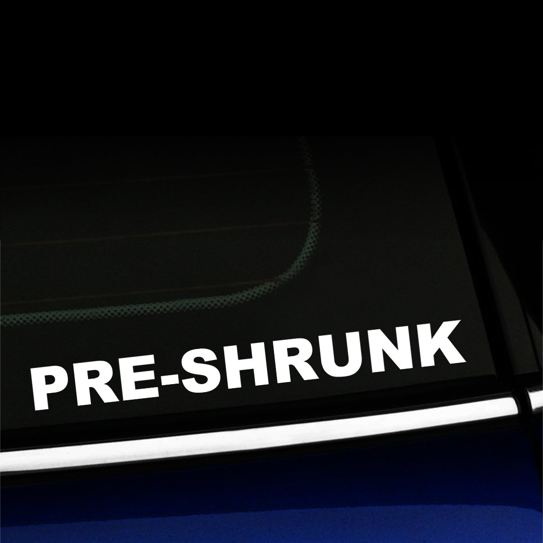 Artistic Reflection Pre-Shrunk - Vinyl Decal - Choose Color - [White]