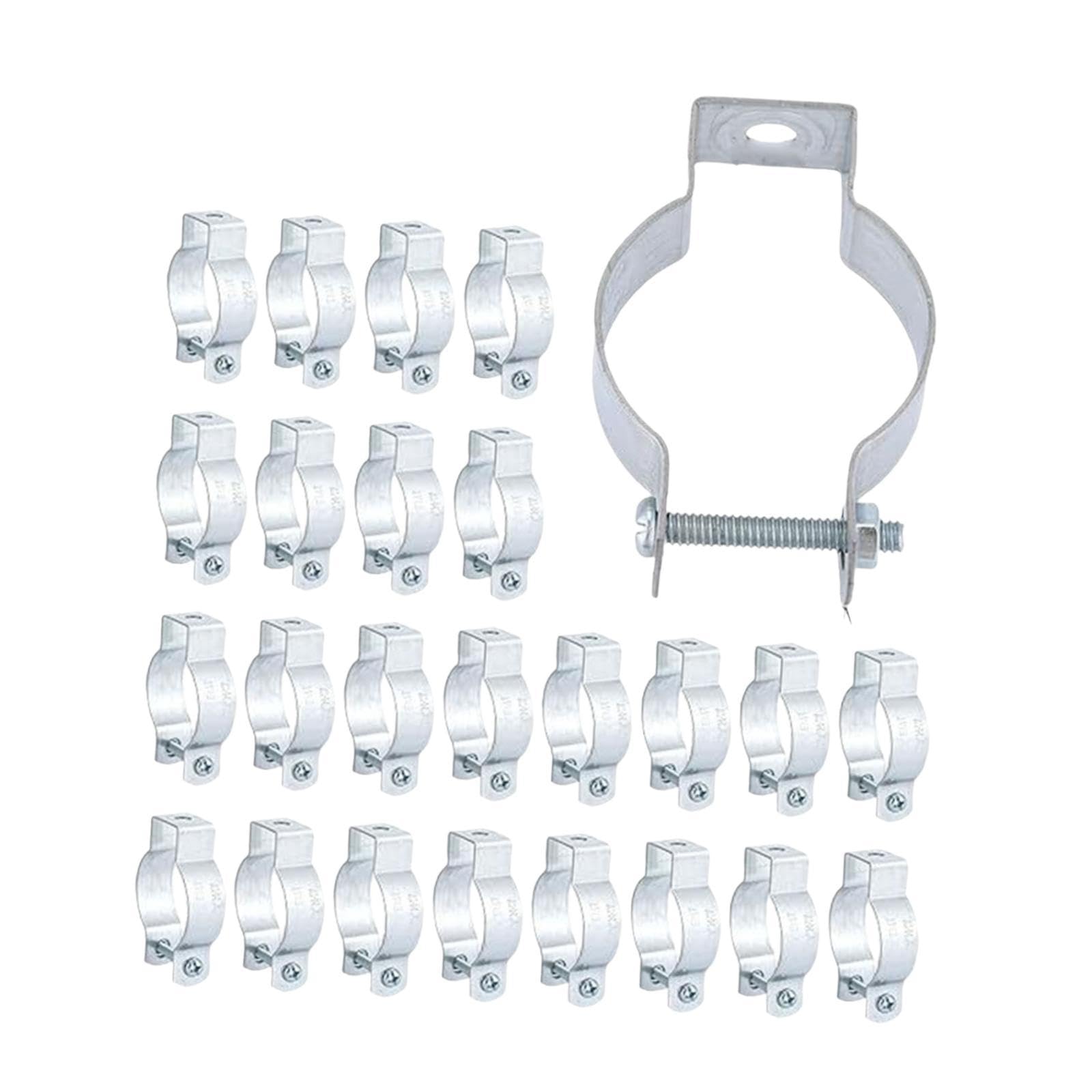 Bnf® 25x Galvanized Steel Conduit Hangers Rigid Silver Versatile Professional 21.8 mm|Business & Industrial | Electrical & Test Equipment | Connectors, Switches & Wire | Wire & Cable