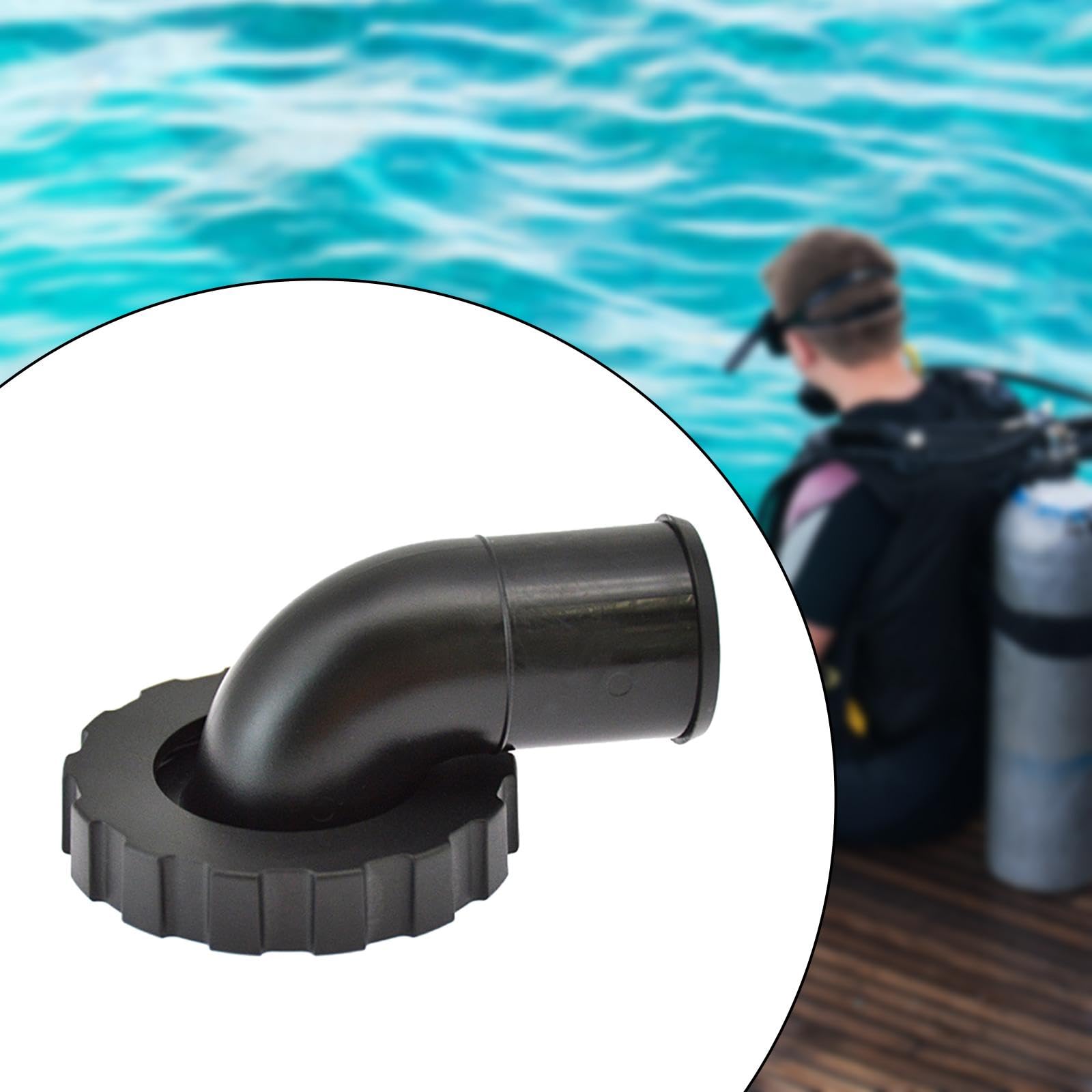 kowaku Dive Airway Hose Connector, Fitting Adapter, Connector Pipe Elbow Connector Nylon for BCD Airway Pipe Inflation, Water Sports