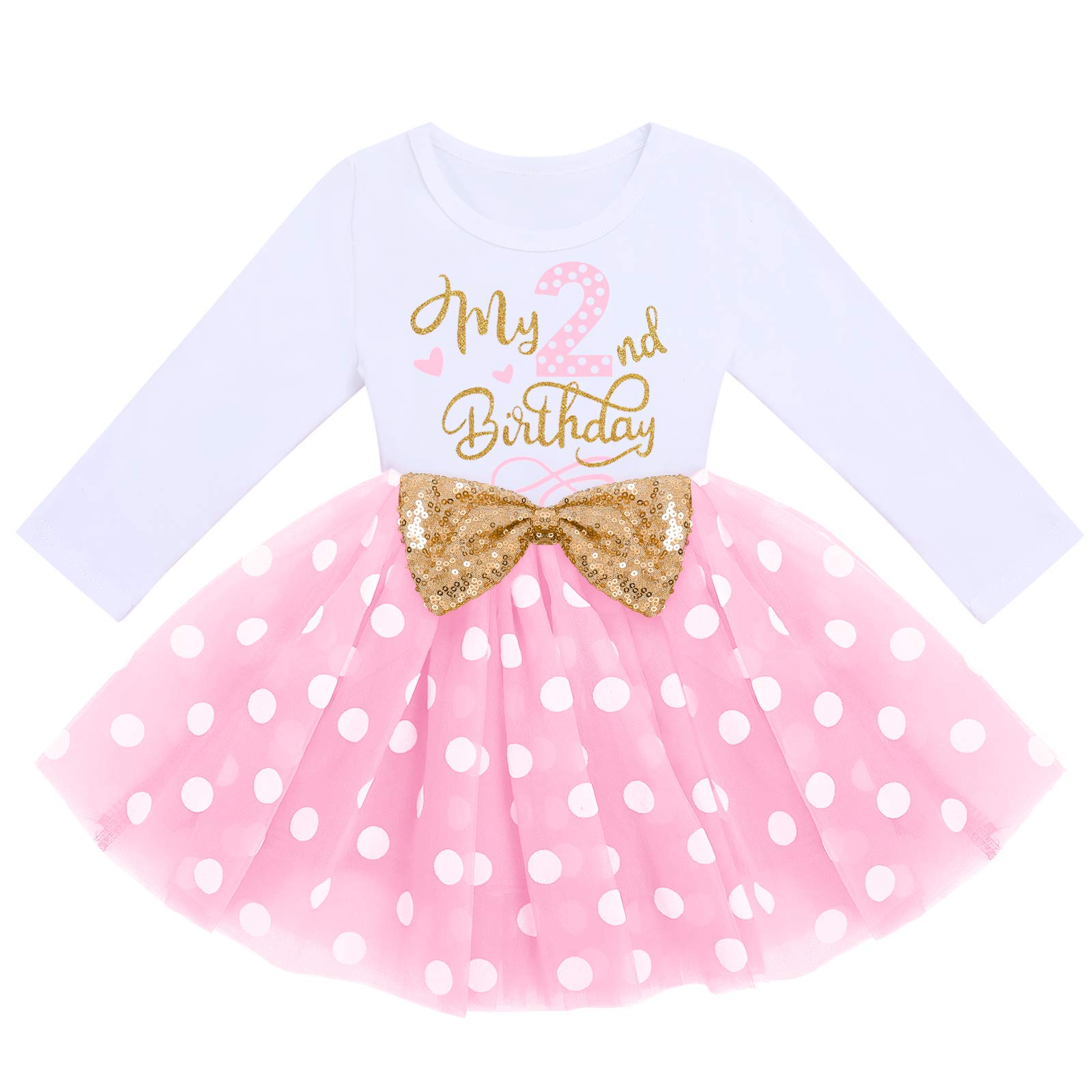 FYMNSI Vestido de algodón de manga larga para niña, vestido de fiesta de princesa, vestido de fiesta para sesión de fotos
