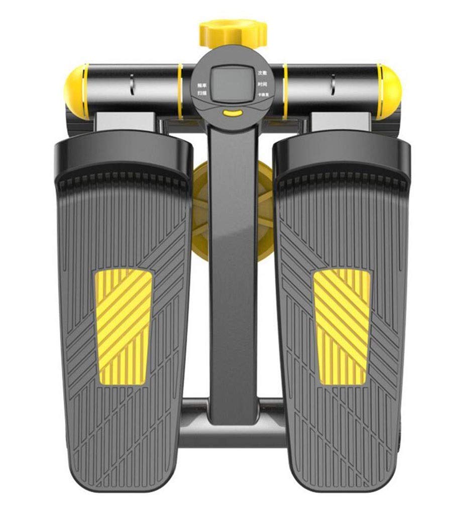 Stepper,Cinta de Correr Báscula para Bajar de Peso Bicicleta estática de pie Mini Entrenador elíptico Pedal con Resistencia Ajustable y Pantalla Ejercicio Fitness Peddle