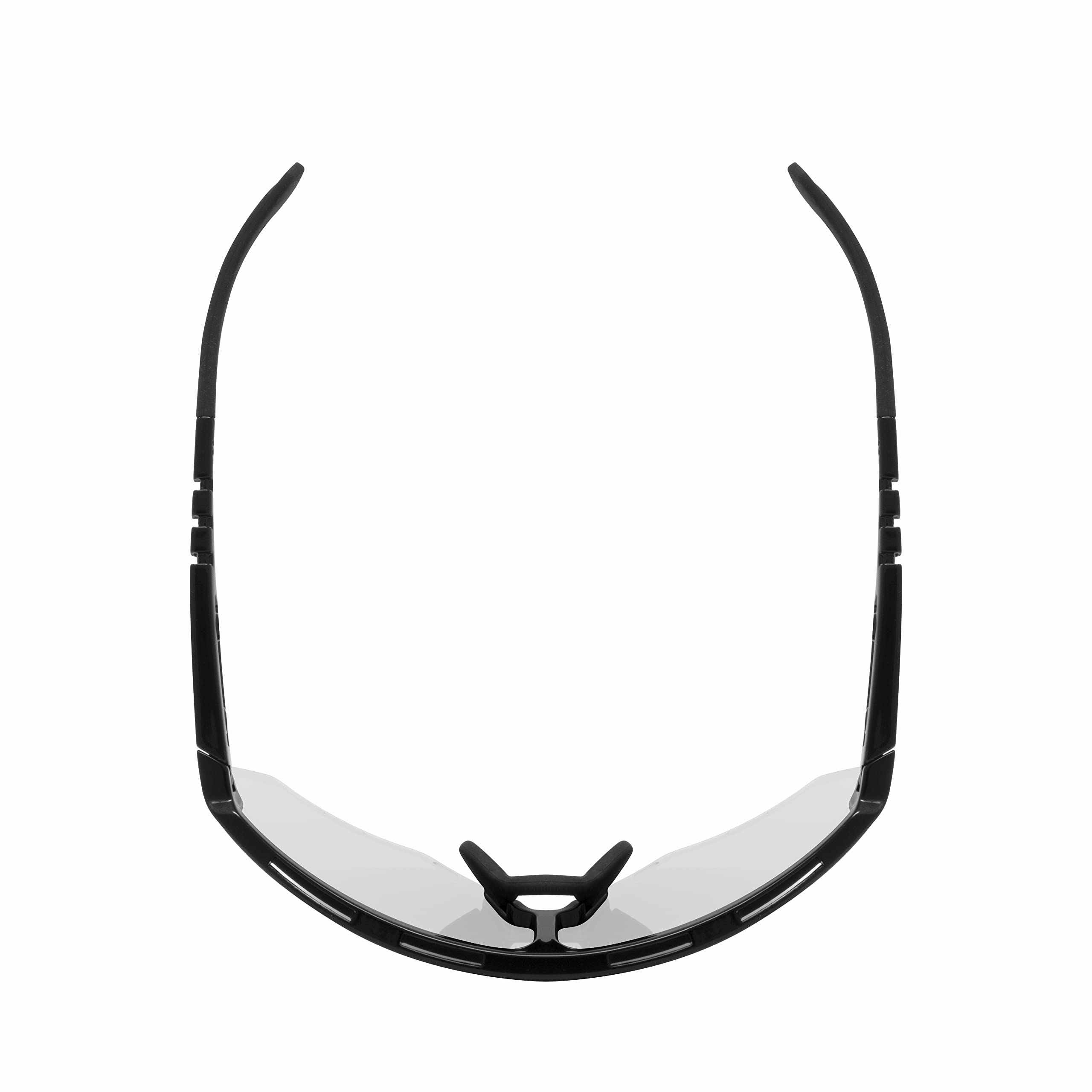 Scicon Sports Aerowing Occhiale Sportivo (Nero Lucido/Argento Fotocromatico)