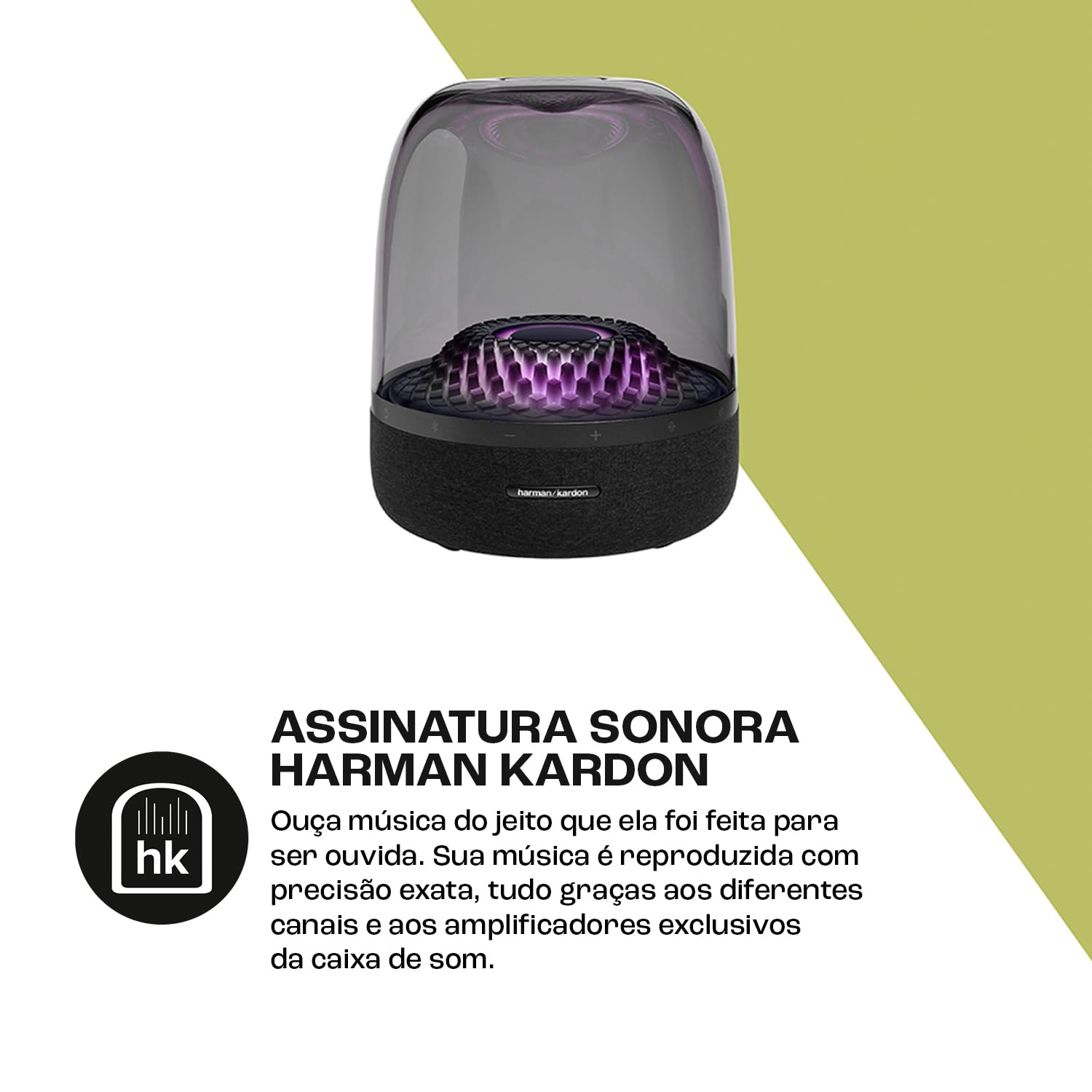 HARMAN KARDON, Caixa de Som, Bluetooth, Aura Studio 4 - Preto