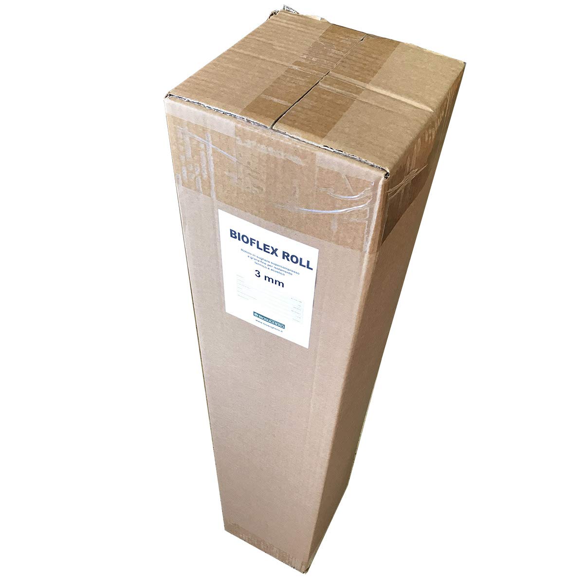 BioFlex Roll - Rotolo in sughero supercompresso a grana fine per isolamento termico e acustico - Dimensioni 1x10m - Spessori 2-3-5-10mm (10 mm - conf. da 10 mq)