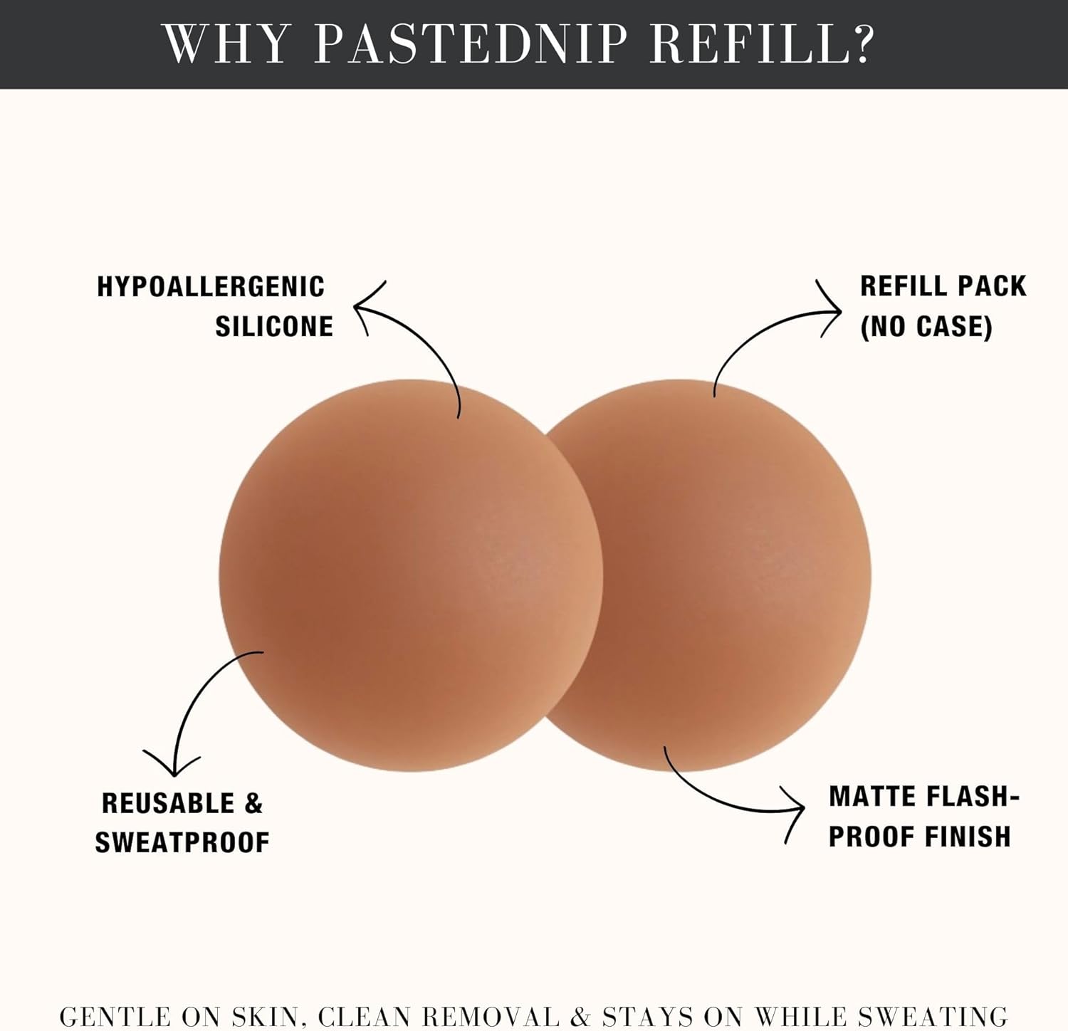 Pasted Nip Nipple Covers for Women | Waterproof, Sweatproof, Hypoallergenic | Ultra Thin, Seamless & Flashproof | 30 + Wears - Image 2