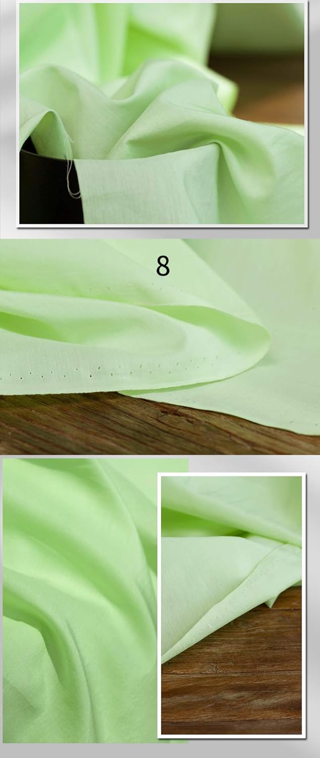 Soild Color Silk Blends Cotton Lining Fabric, Sewing for Summer Dress