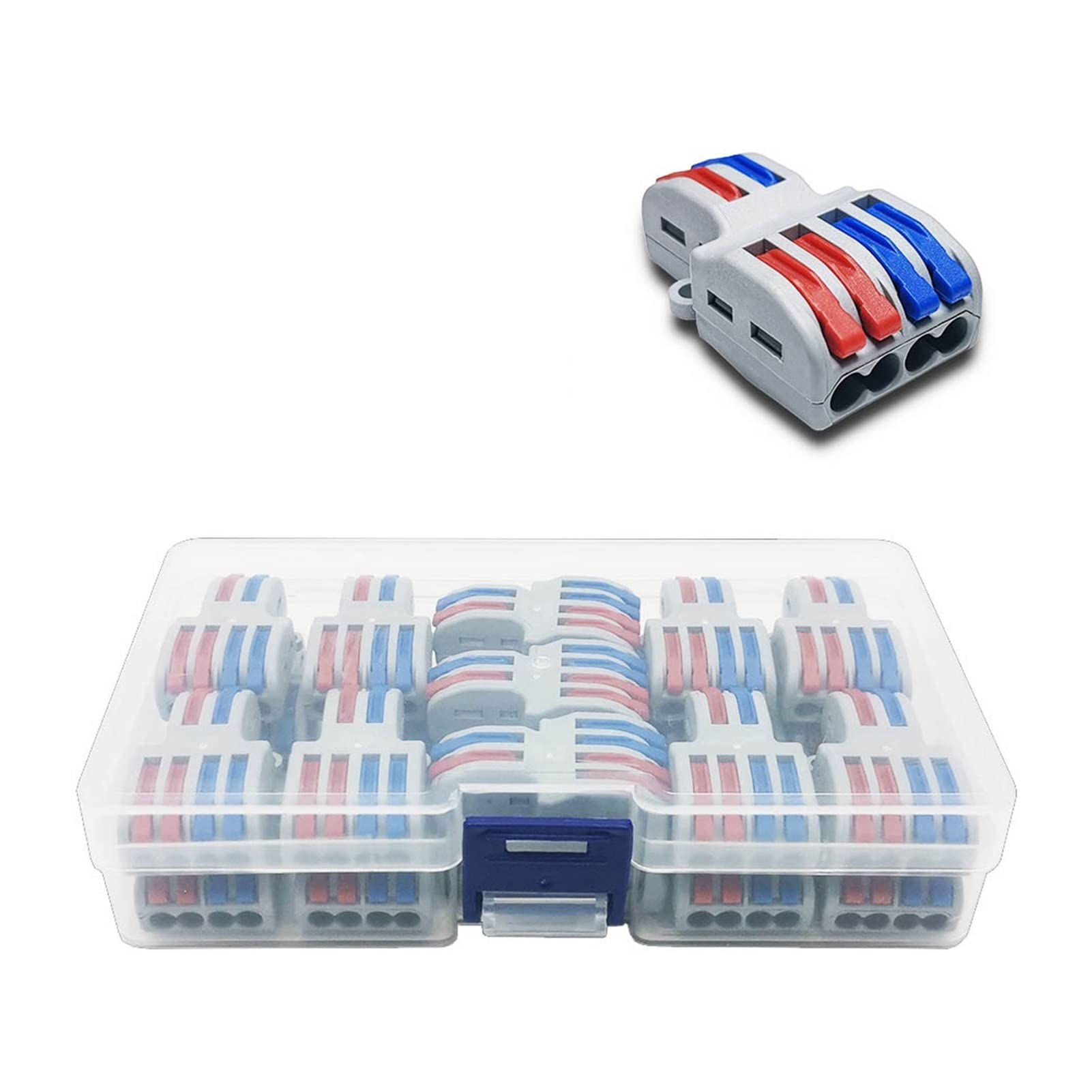 Mini connettore a Filo Boxed Veloce SPL-2/3/4 SPL-42/62 Morsettiera del connettore del Cablaggio della Molla del conduttore Compatto(SPL-42 22PCS)