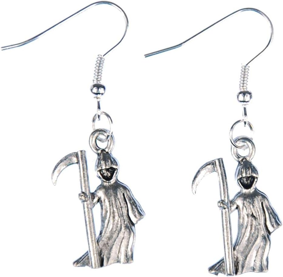 Grim Reaper Earrings Miniblings Halloween Ghost Death Skeleton