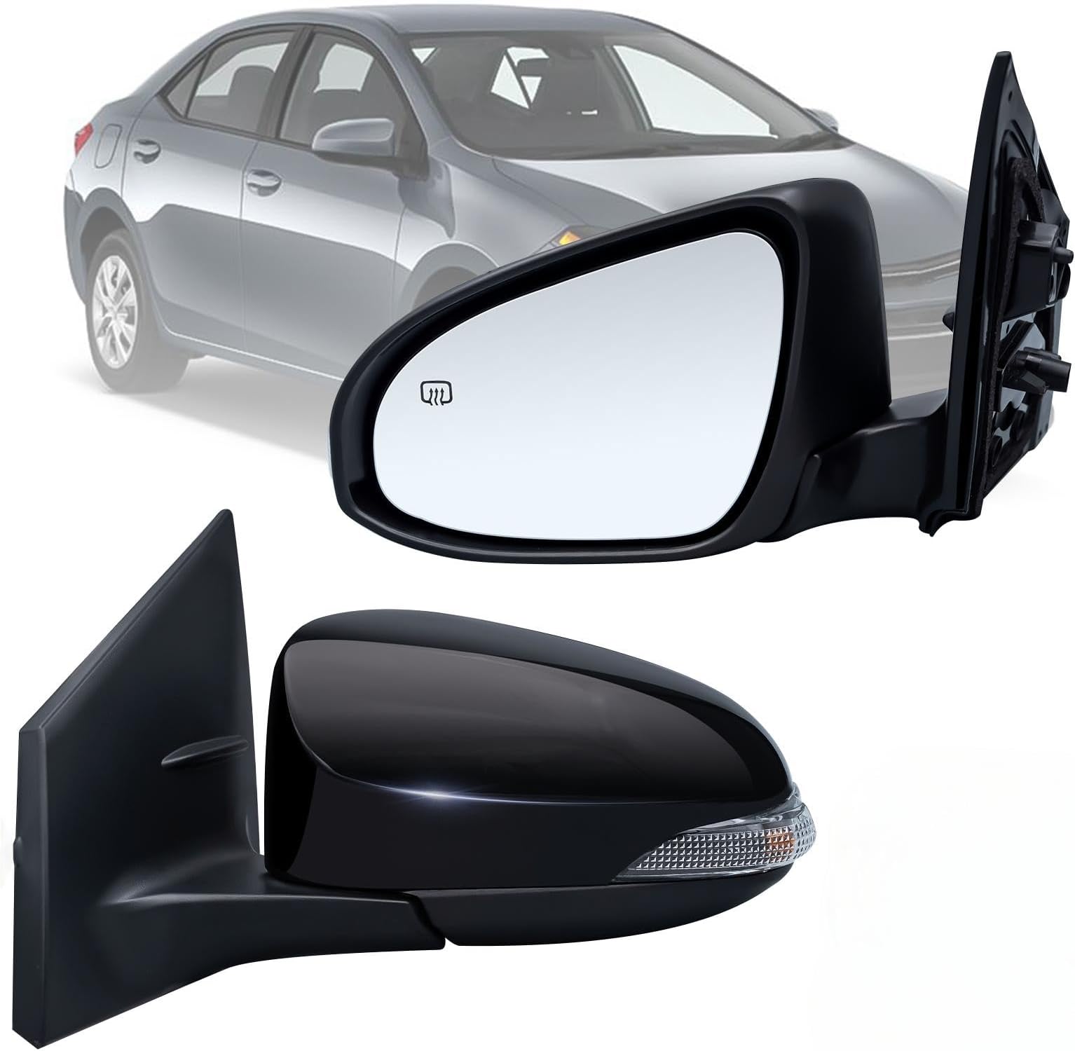 Amazon.com: Driver Door View Mirror Fit for 2014-2019 Toyota Corolla ...