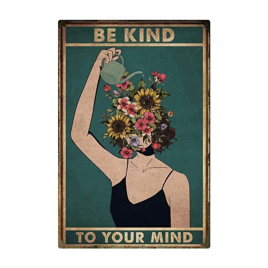 Targa in alluminio con scritta in lingua inglese Be Kind To Your