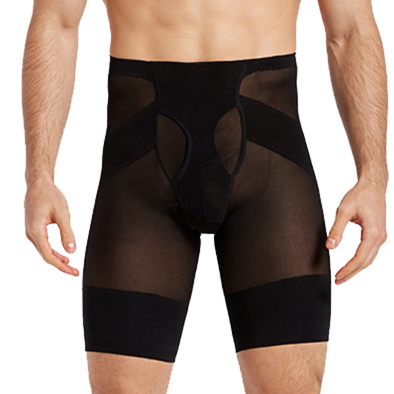 strakke boxershorts voor heren ultra dunne afslanken butt booster body shaper hoog getailleerde ondergoed voor tummy control