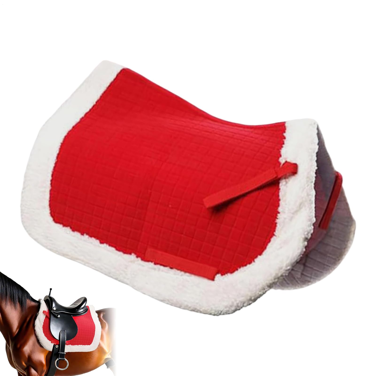 Generisch Cappello con Babbo Natale, copricapo natalizio, per gli amanti degli animali, per feste e feste