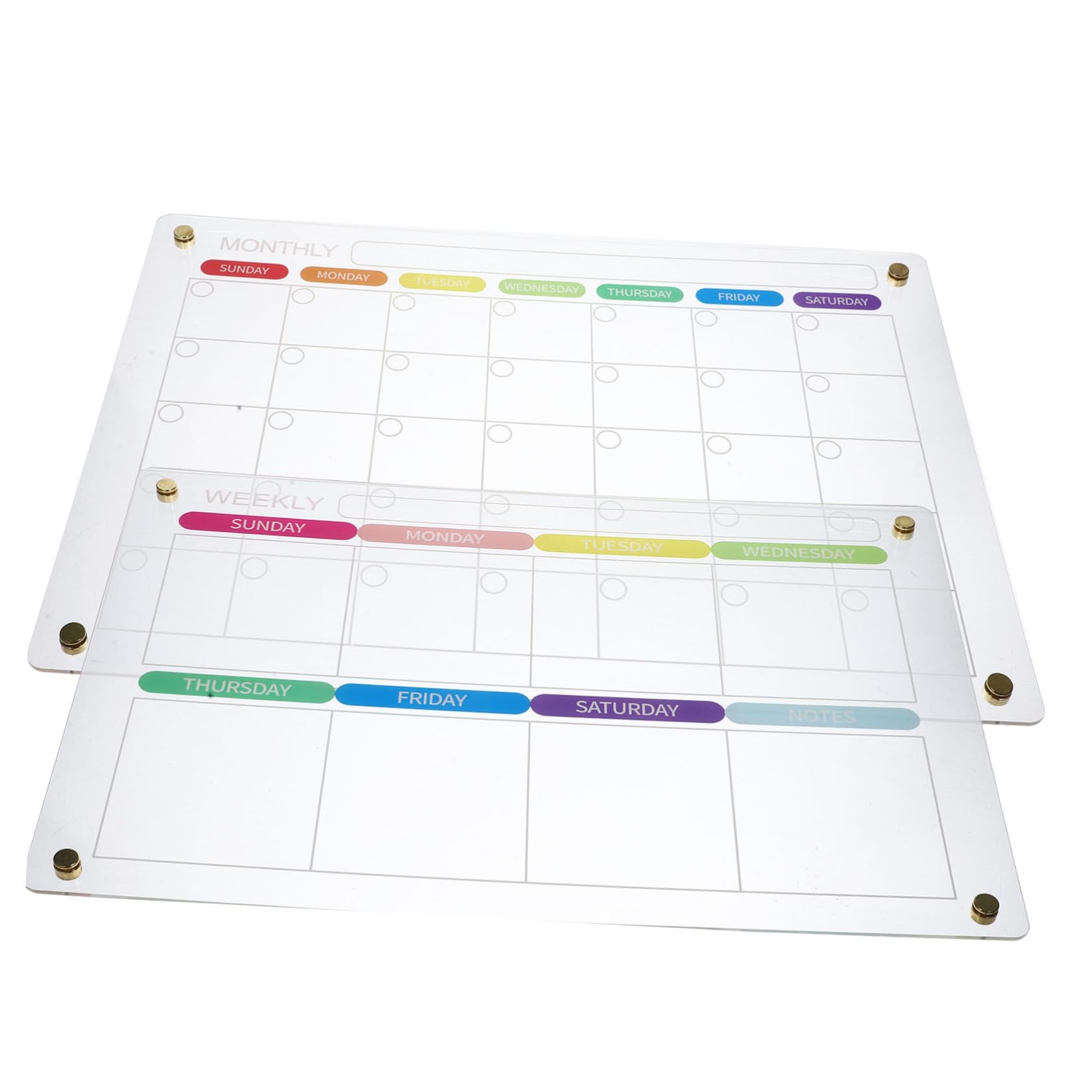 VILLCASE Planner Mensile Lavagna Per Frigorifero Calendario Da Scrivania Planner Lavagna Bianca
