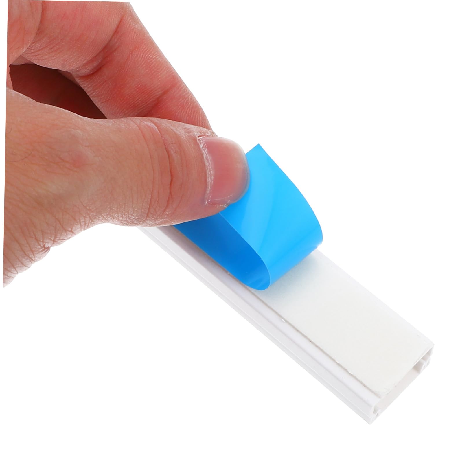 SHINEOFI PVC Pipe Covers Wire Organizer Kit with Screws Adhesive Tape for Wall Cord Concealer Tv Power Strip Cable Management