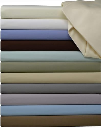 Miniatura 4 de Juego de sábanas para camas Royal Hotel's Solid 600, 100% algodón, conteo de hilos, satén sólida, bolsillo profundo